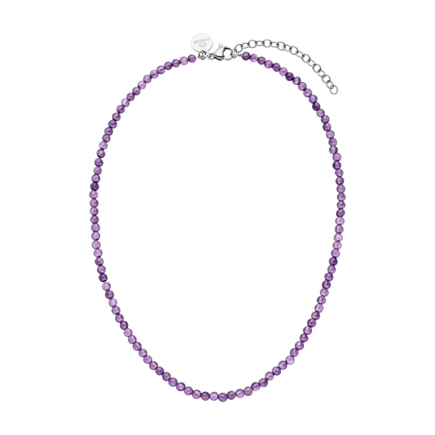 Kette Amethyst mit Perlen