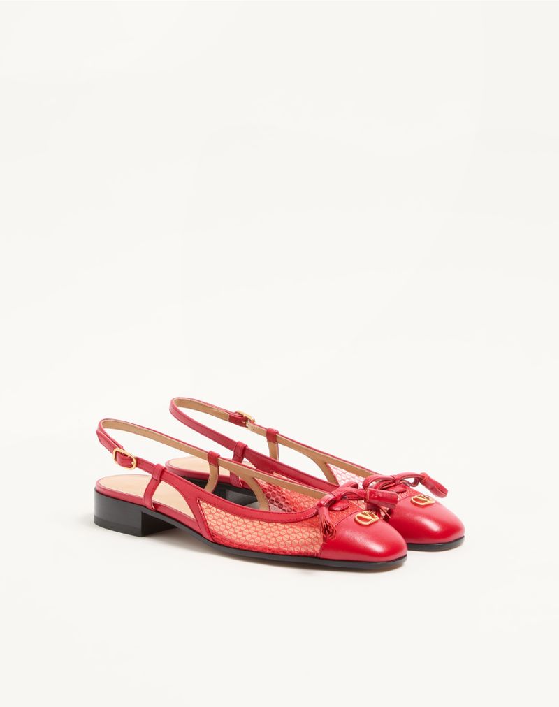 Valet Du Roi 25 mm mesh en kinder slingback ballerina