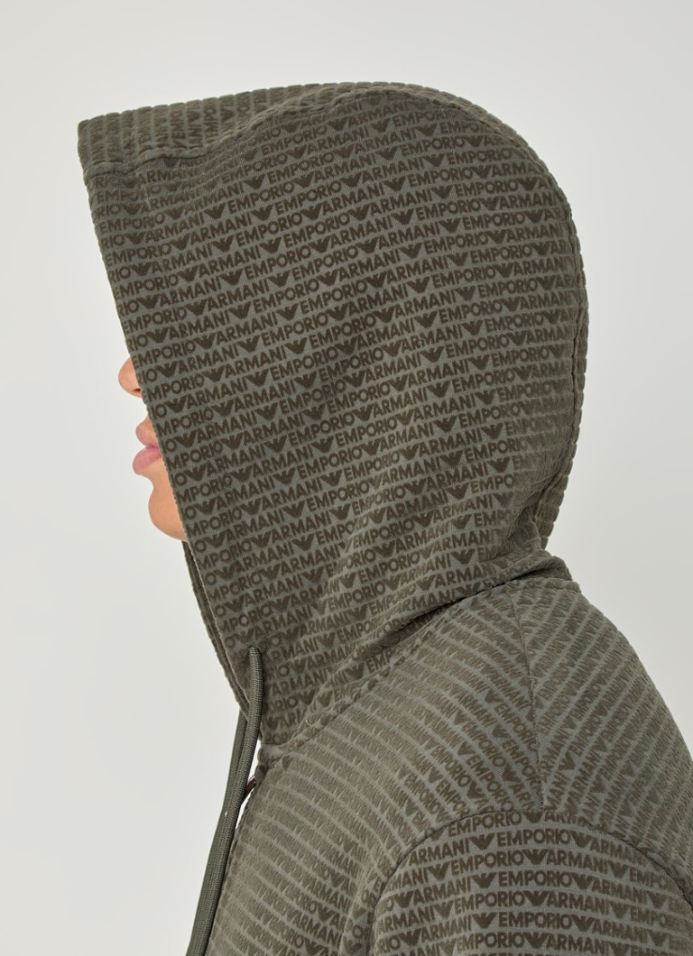 Emporio Armani Hooded sweatshirt with logo print