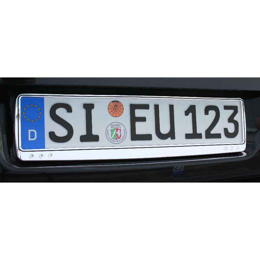 ALUTEC Kennzeichenhalter Erucarat "Chrom-Look" , 1 Stück - ATU