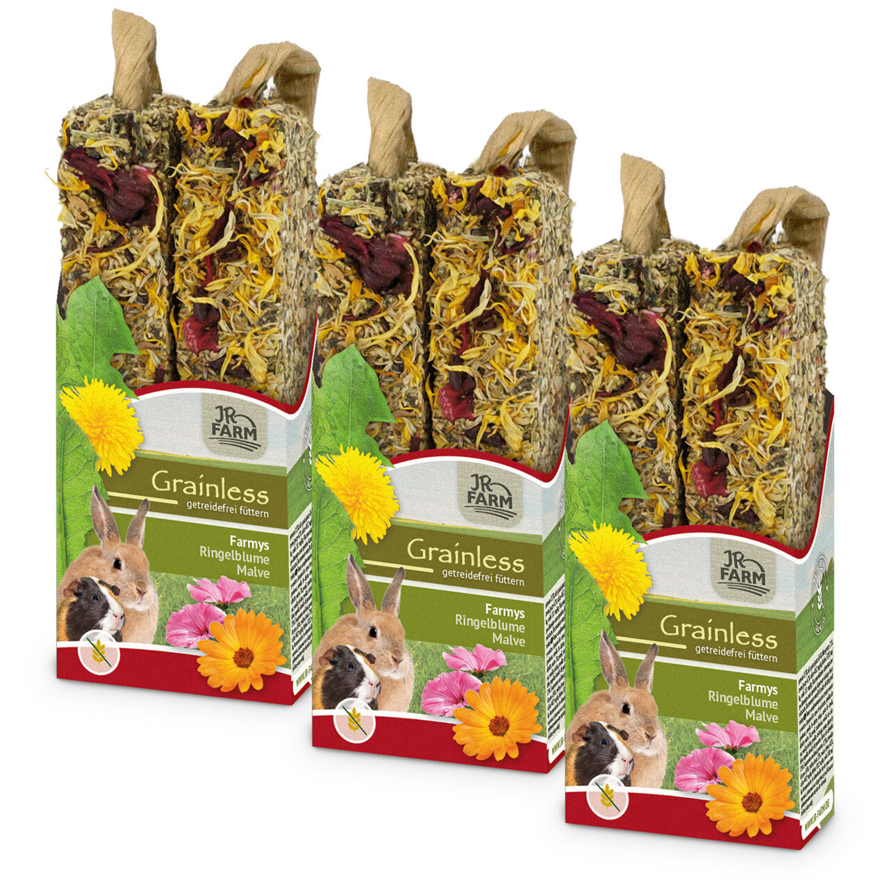 JR Farm Snacks JR Farm Grainless Farmy's Ringelblume-Malve 3Stk
