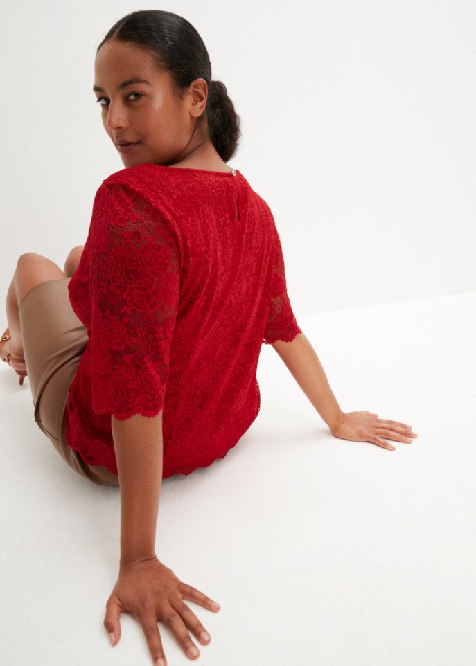 Blusenshirt aus Spitze