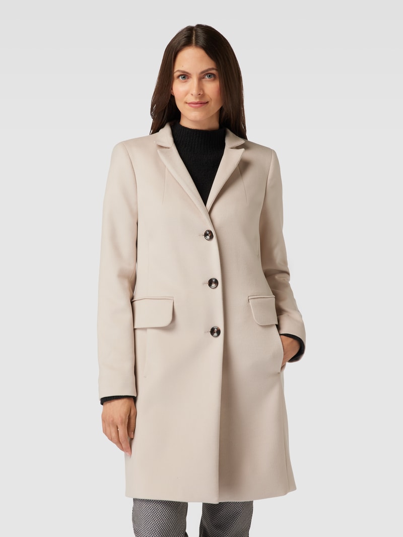 Mantel mit Pattentaschen in offwhite