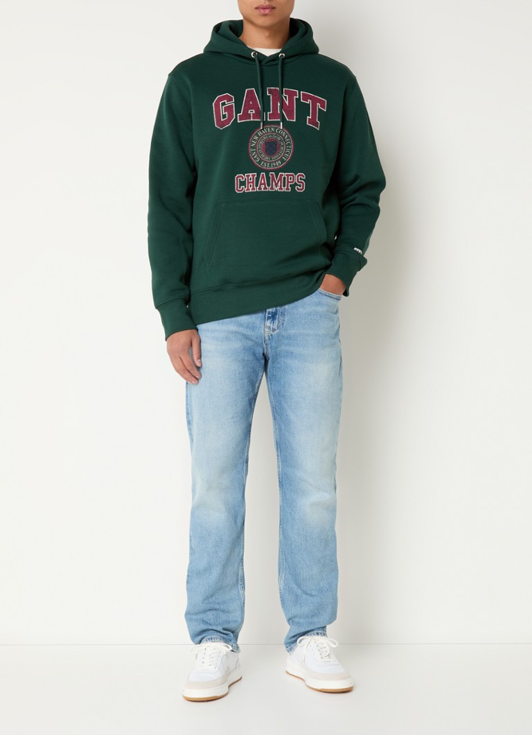 Bluza z kapturem Gant z nadrukowanym logo