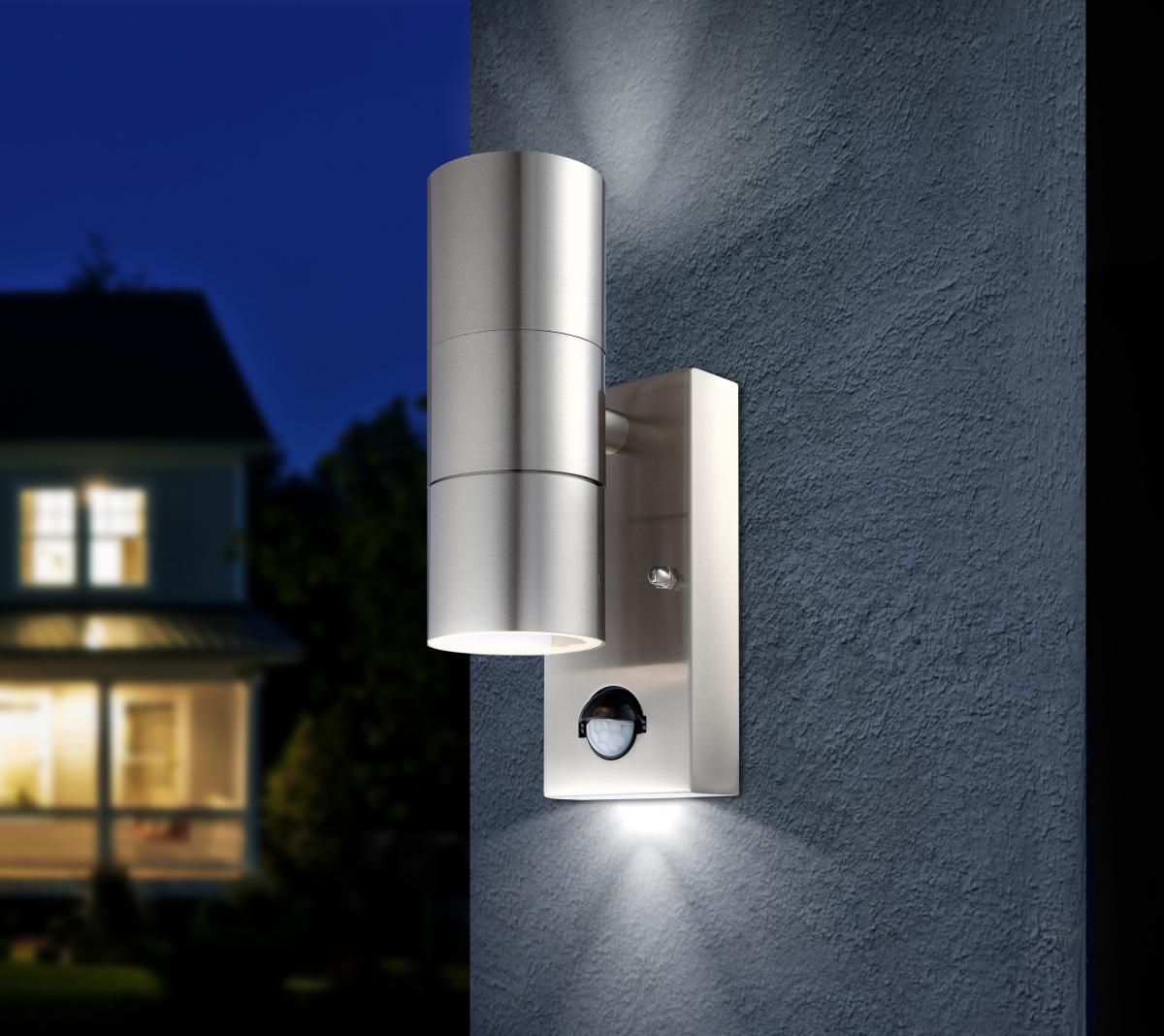 Globo Lighting - STYLE - Außenleuchte Edelstahl, 2x GU10 LED