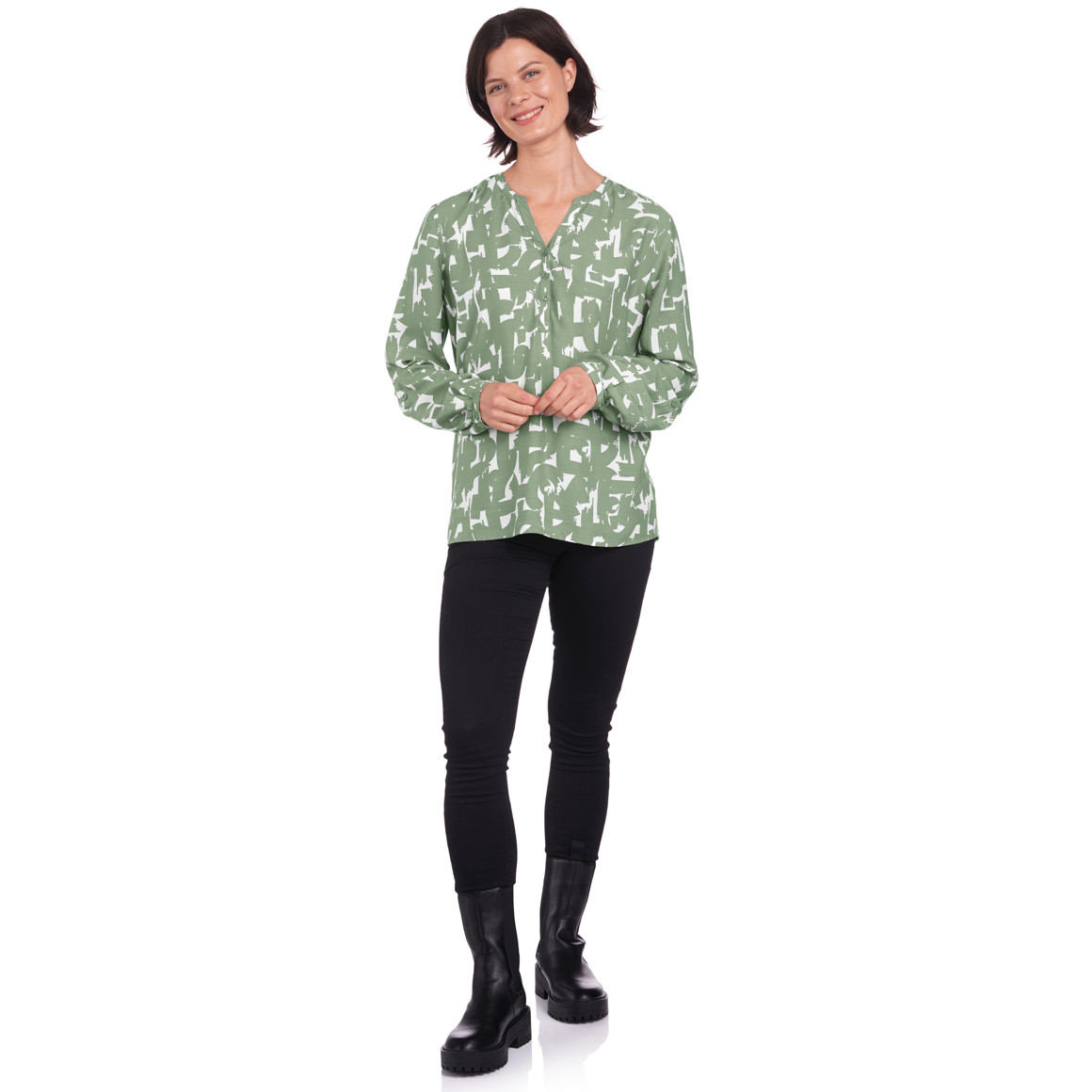 Damen Bluse mit Allover-Muster