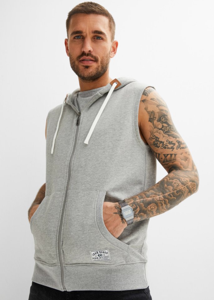 Sweatweste mit recyceltem Polyester