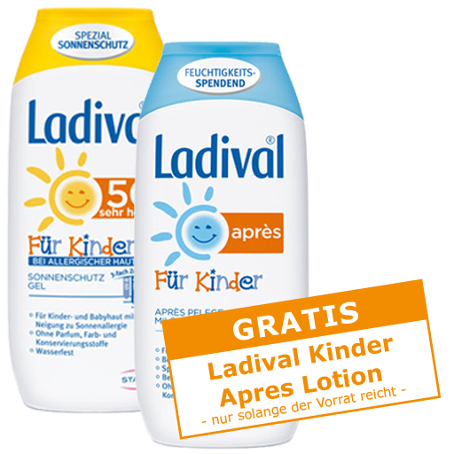 LADIVAL Kinder Sonnengel allergische Haut LSF 50   200 ml  Gel