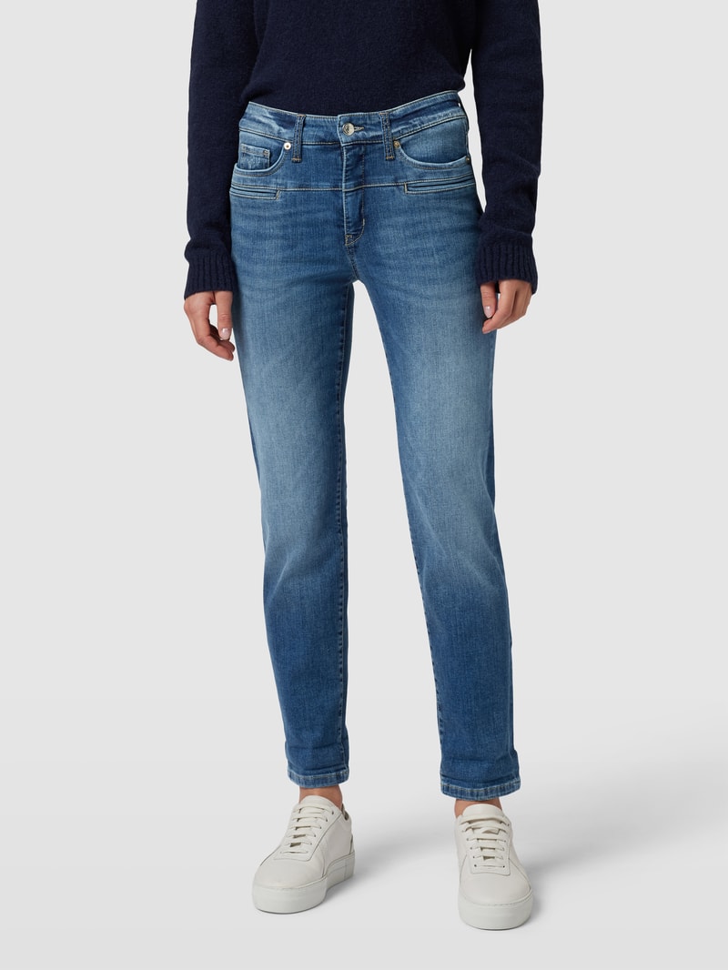 Jeans mit Paspeltaschen Modell 'PEARLIE' in blau