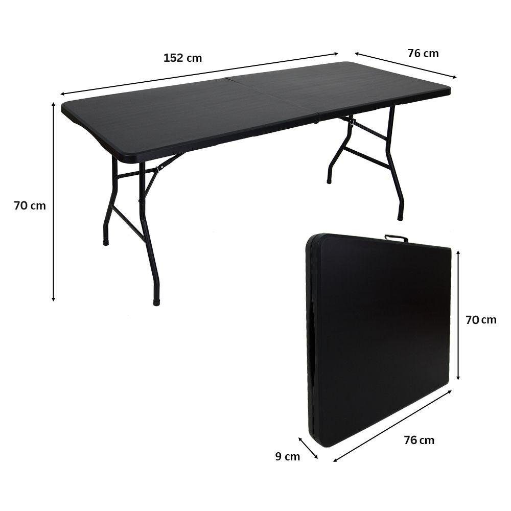 CHEFGASTRO® Klapptisch Klappbarer mobiler Buffettisch für Terrasse, HxBxT 74x180x74cm