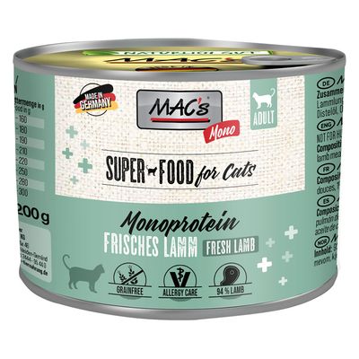 Sparpaket MAC´s Cat Mono Sensitive 12 x 200 g