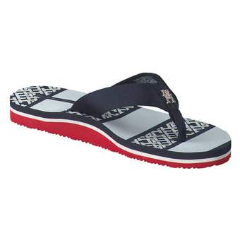 Tommy Hilfiger TH Monogram Essential Sandal in blau