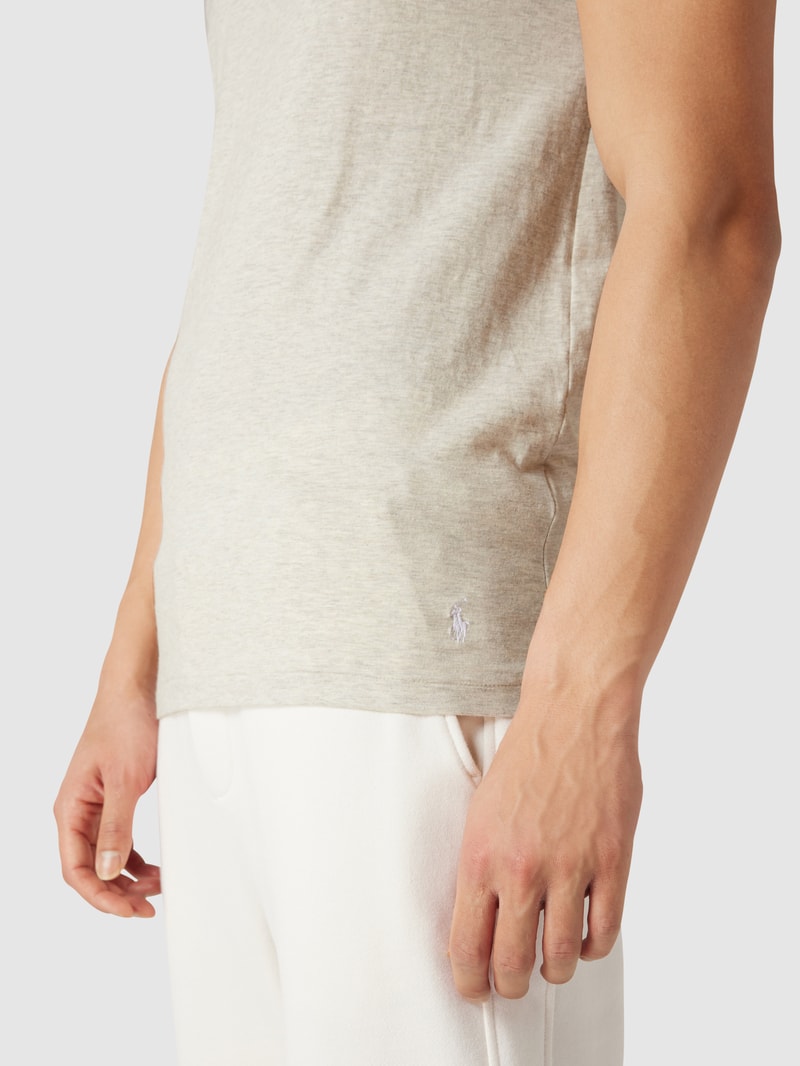 T-Shirt im 3er-Pack in dunkelgrau meliert
