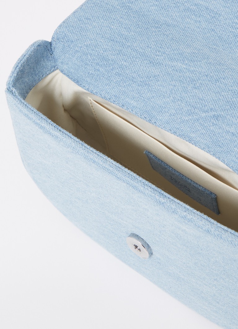 ba&sh Sign S Denim-Handtasche mit abnehmbarem Schulterriemen