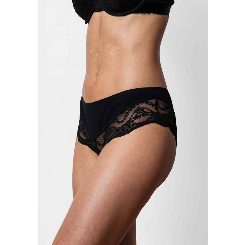 Snocks Hipster mit Spitze aus Bio-Baumwolle Unterhose Damen
