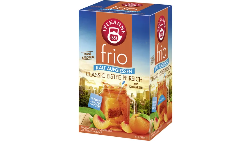 Teekanne Schwarztee frio Eistee Pfirsich 45 g