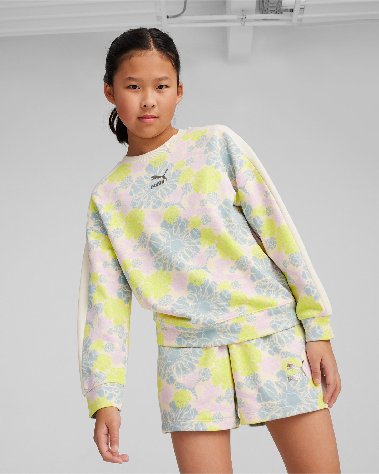 Felpa Puma T7 Girl Flower Jr 624445-87