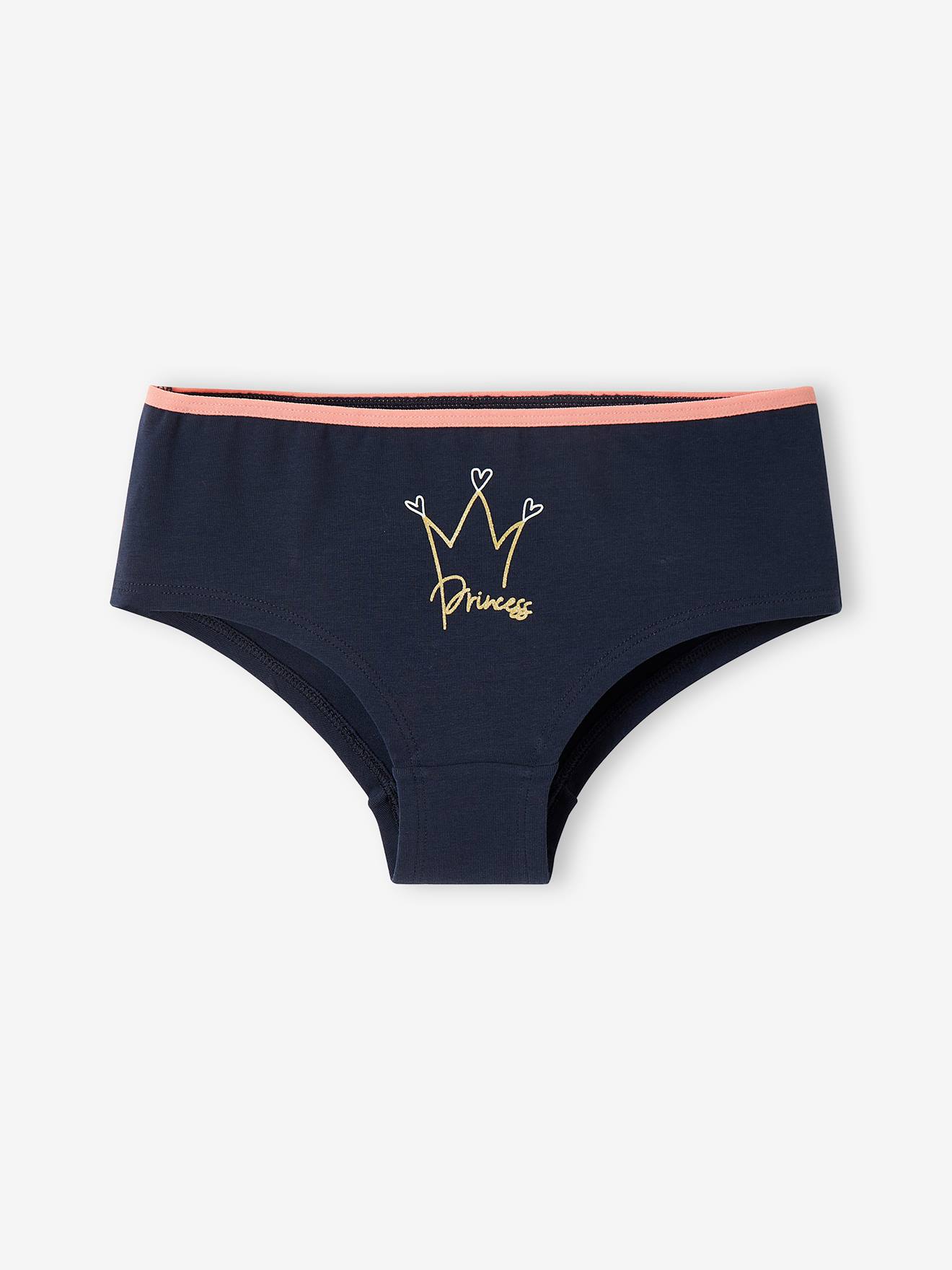 Vertbaudet 5er-Pack Mädchen Shortys, Einhorn - rosa bedruckt