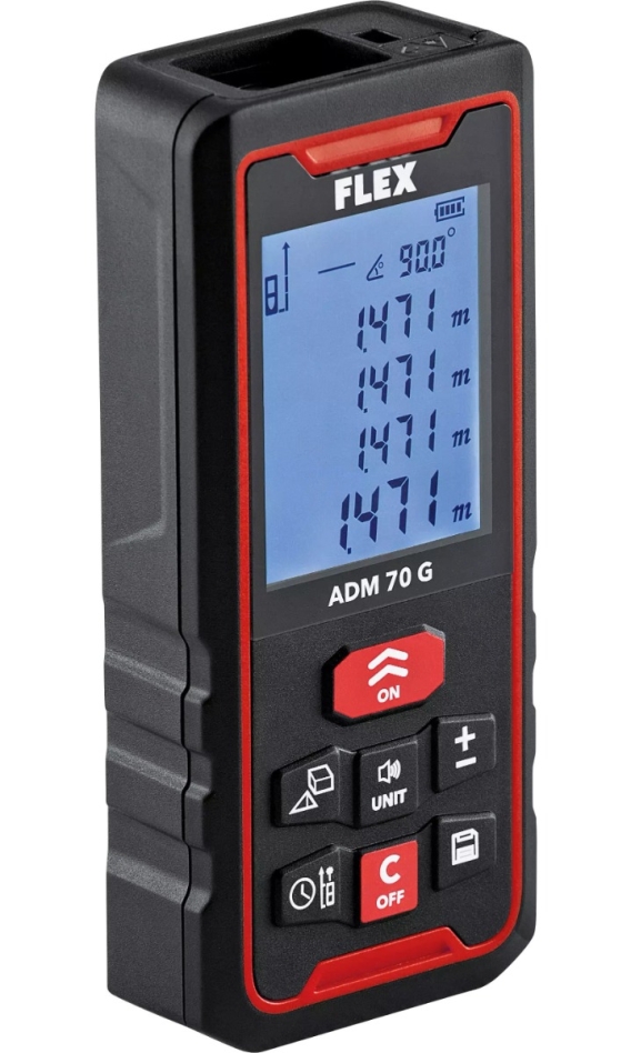 Flex-tools 518956 ADM 70 G Laseravståndsmätare 70 meter