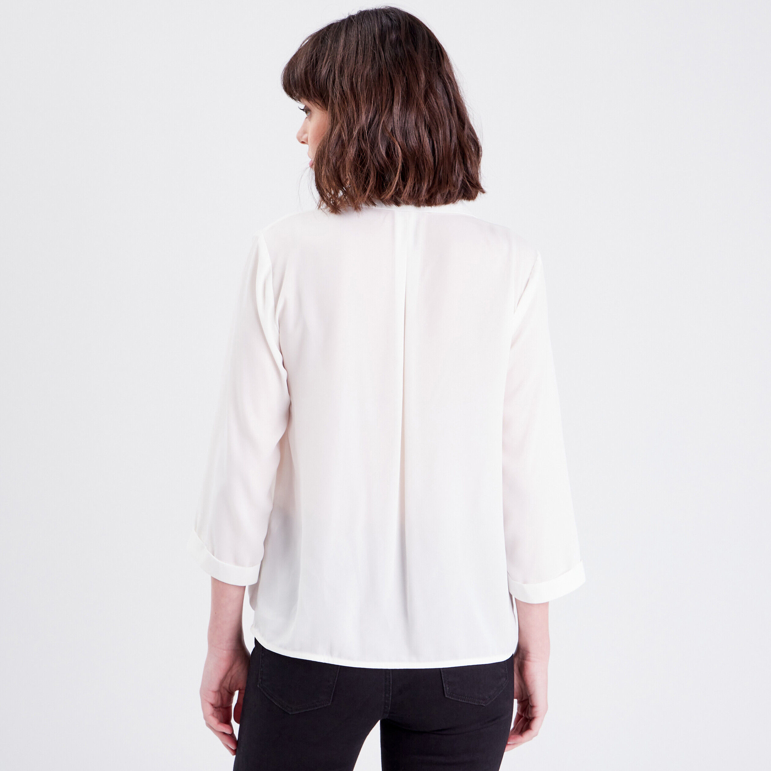 Blouse manches 3/4 ecru femme | Cache Cache