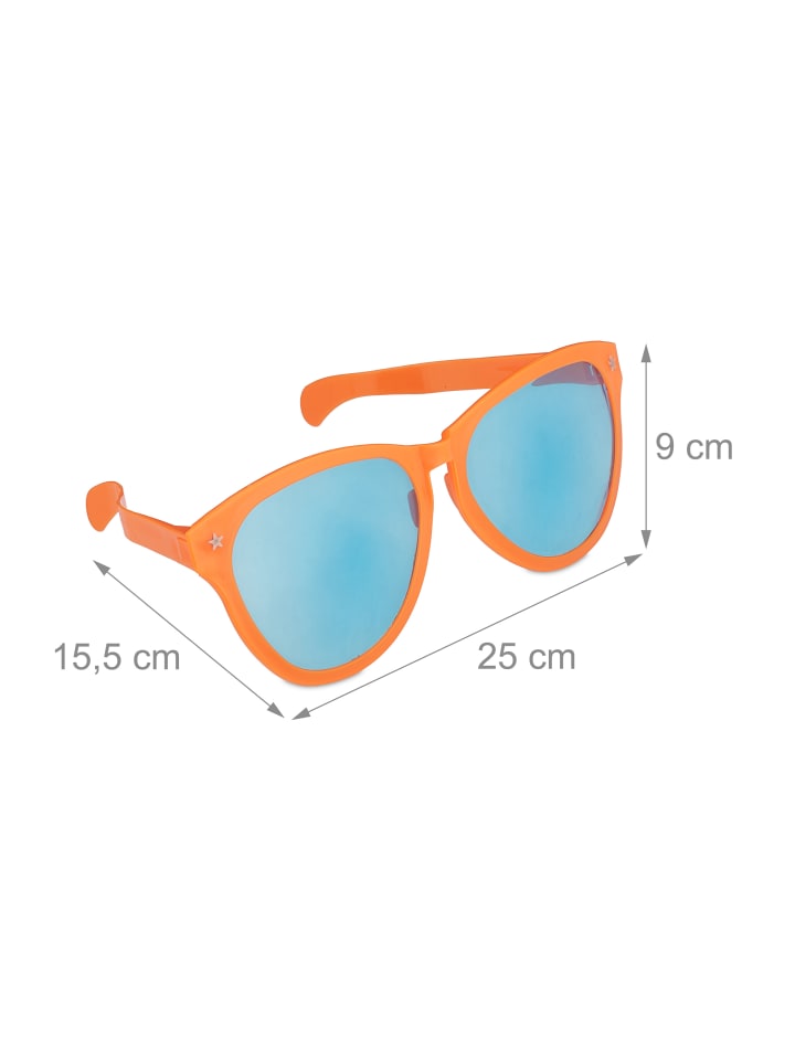 relaxdays 4 x Partybrille in Bunt günstig kaufen onesize