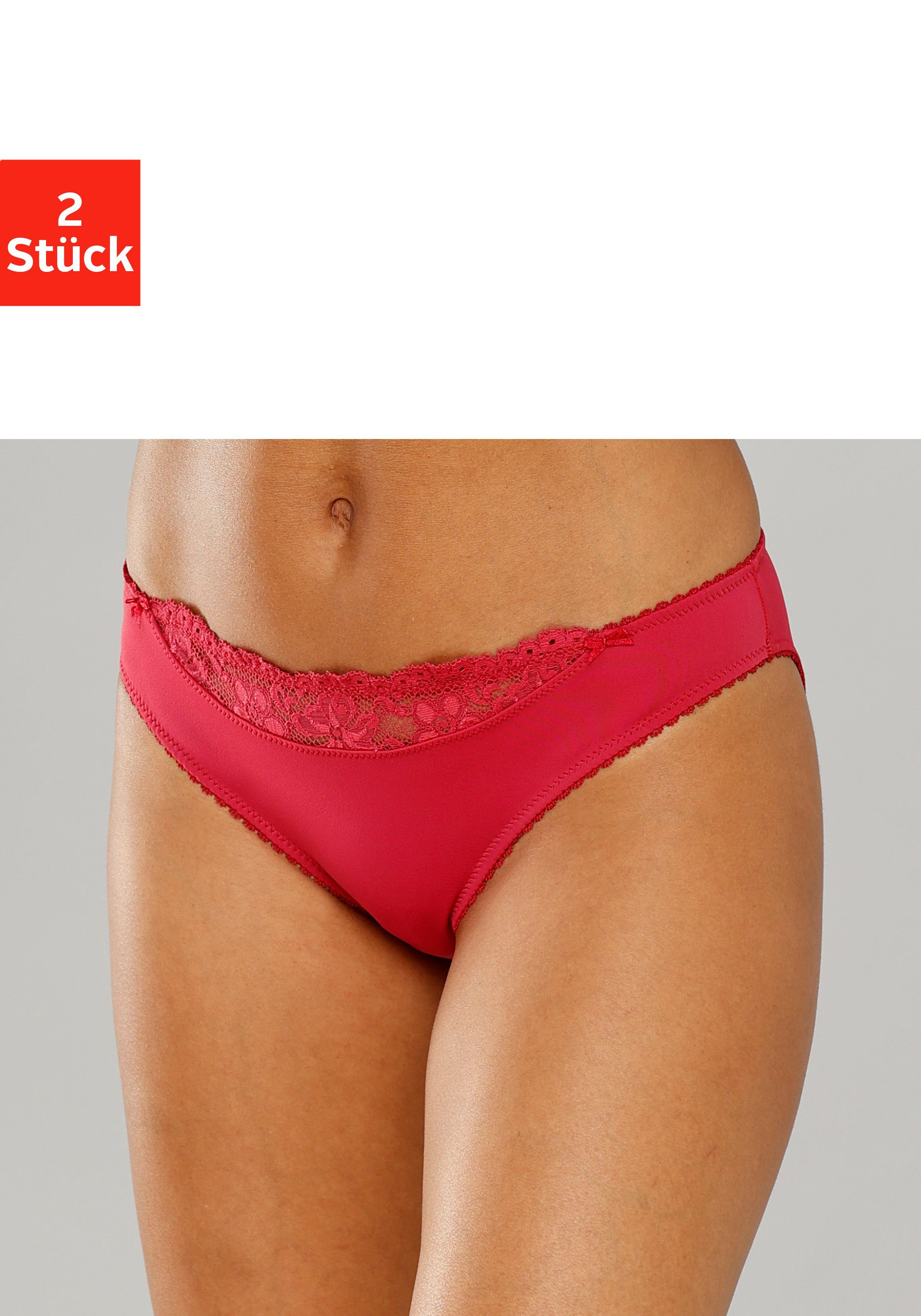 Nuance Slip (2-St) mit Spitzeneinsatz vorne