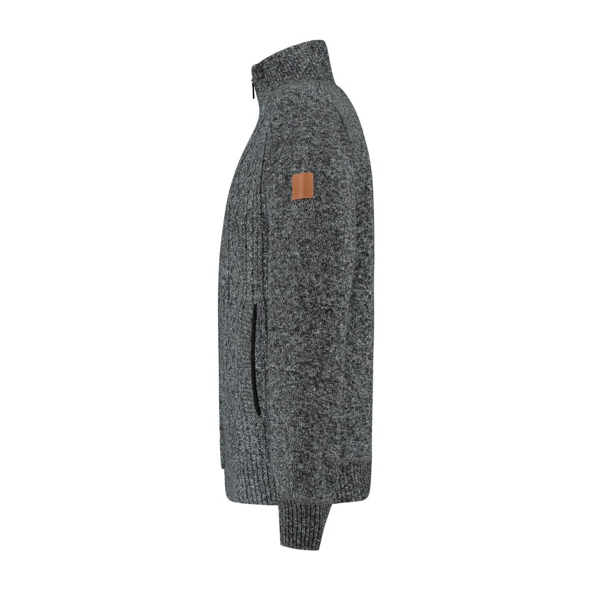 MGO Cable Cardigan Anthracite Herren Pullover