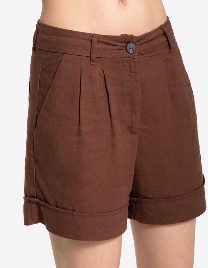 Shorts - Leinen-Mix