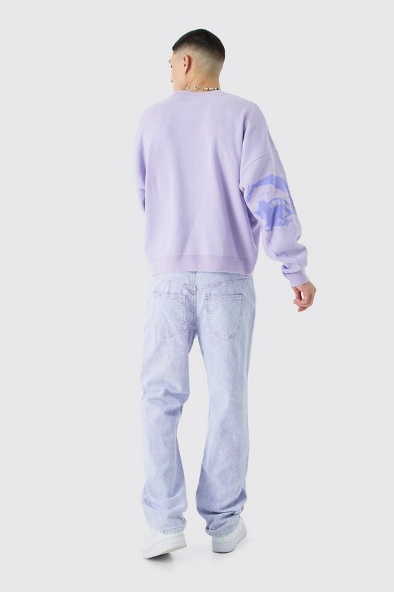Kastiger Oversize Jacquard-Strickpullover