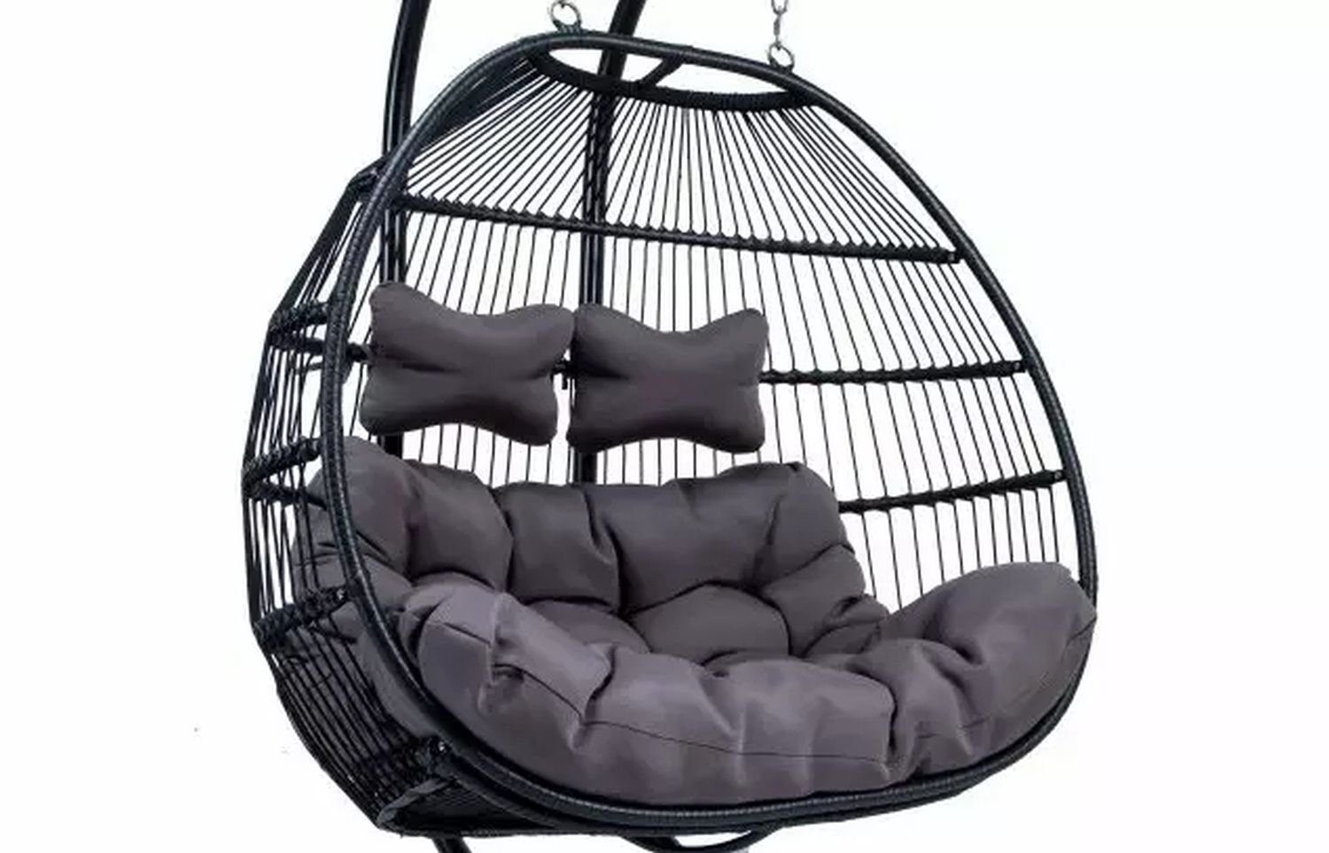 PureHaven Hängesessel Skyros für 2 Personen 130x120x200 cm