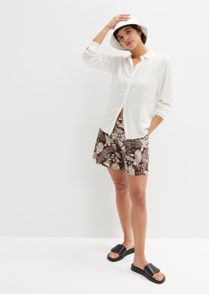 Shorts mit nachhaltigem Leinen