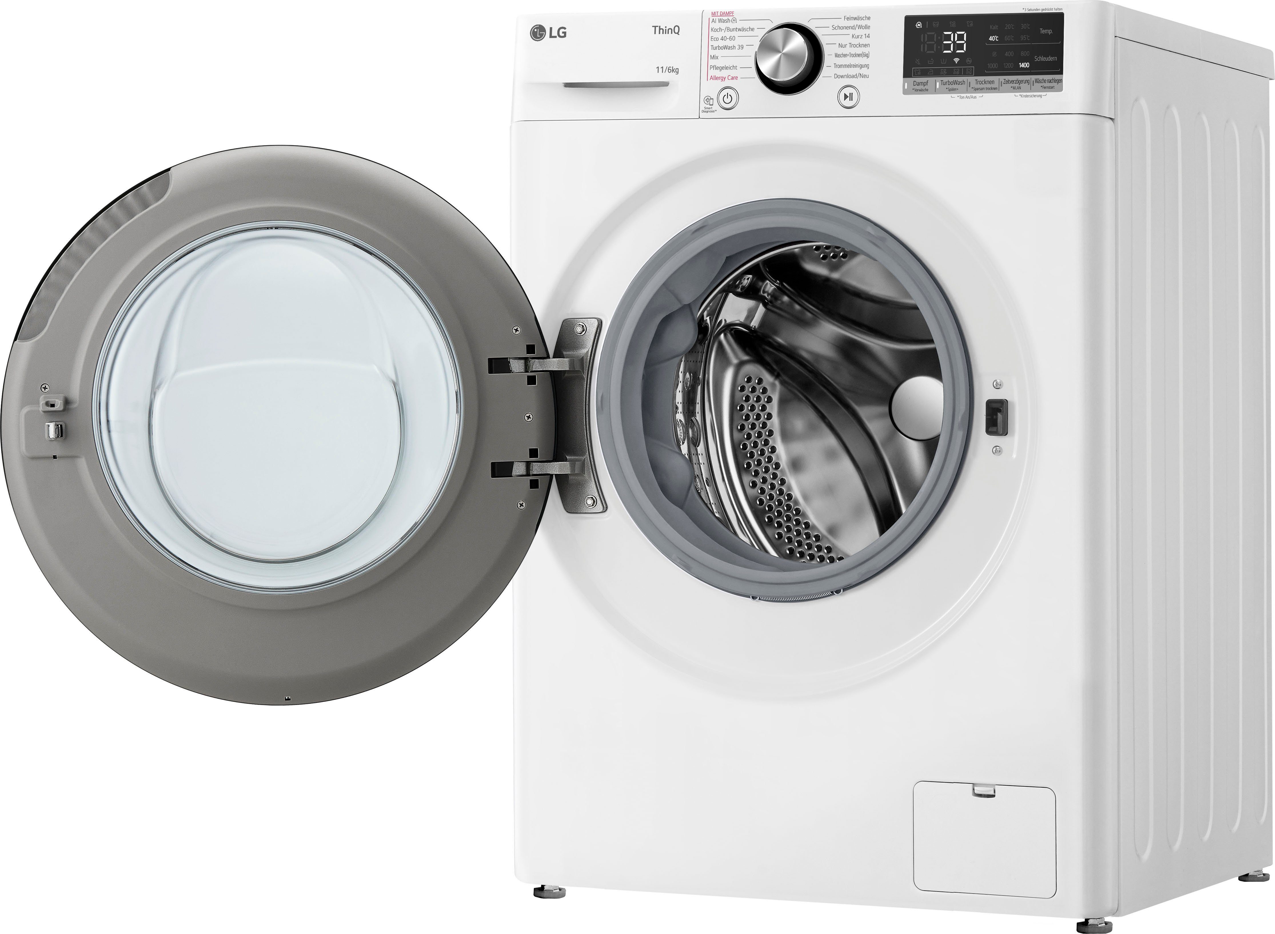 LG Waschtrockner Serie 7 W4WR70E6Y, 11 kg, 6 kg, 1400 U/min