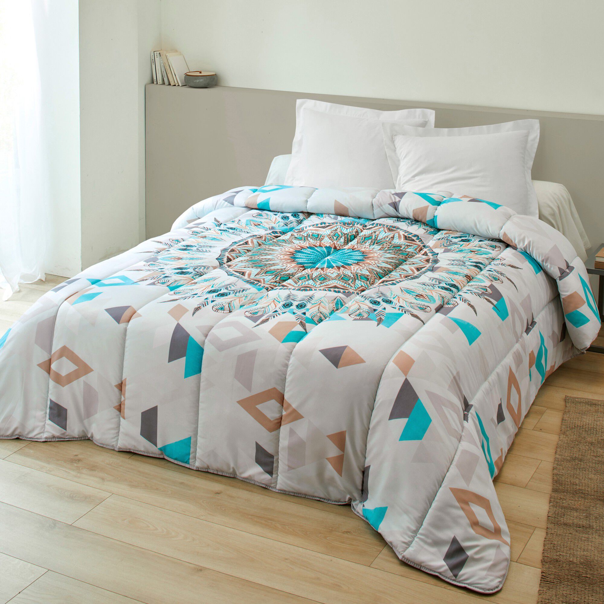 Couette microfibre imprimé Attrape-rêves 200g/m²