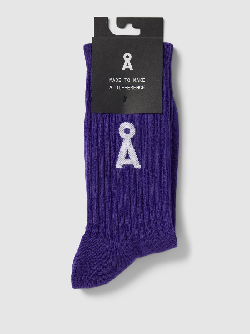 Socken mit Label-Details Modell 'SAAMUS BOLD' in purple