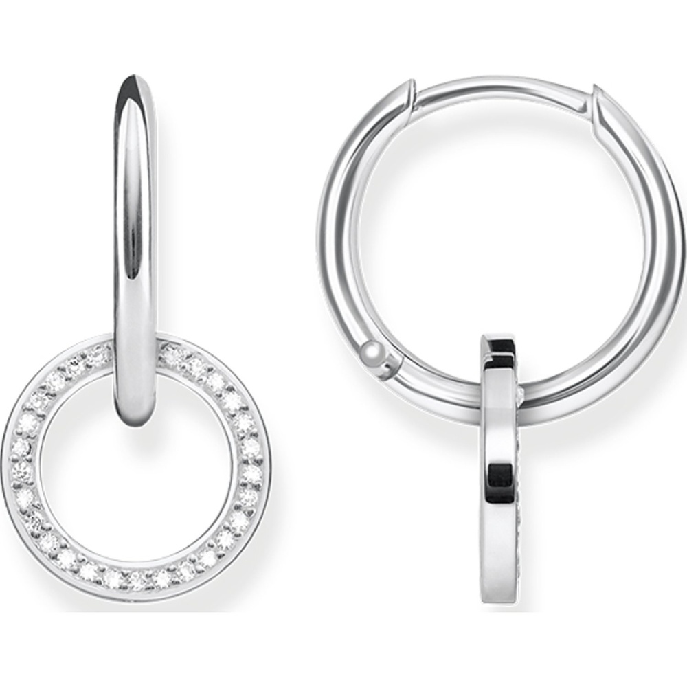 Thomas Sabo Créoles 925 Argent Boucles d'oreilles