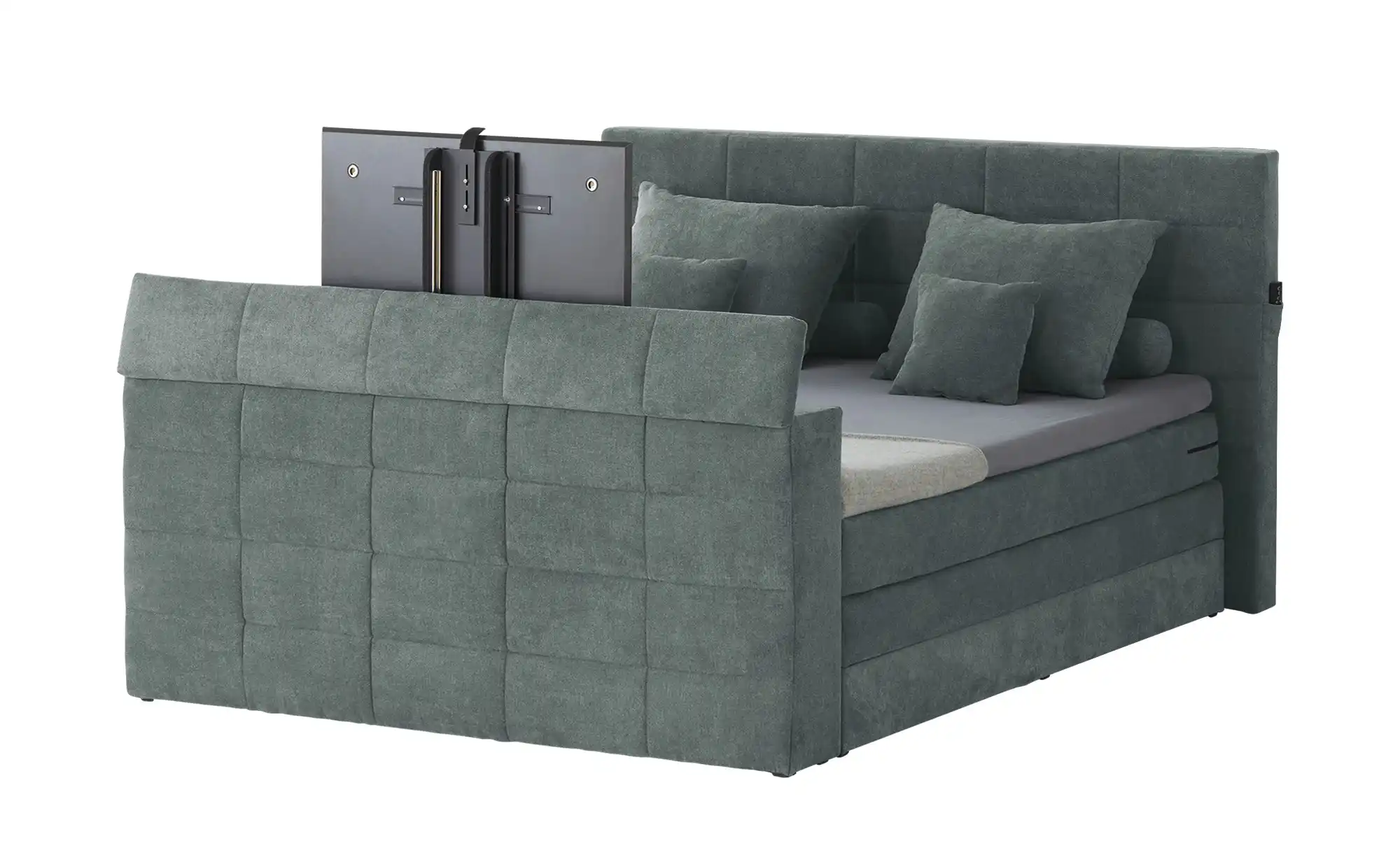 Primo TV-Boxspringbett mit motorischer TV-Halterung Dillon