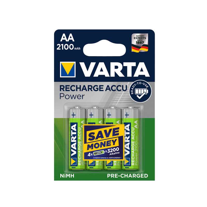 Blister 4 accus rechargeables Longlife LR06 Varta