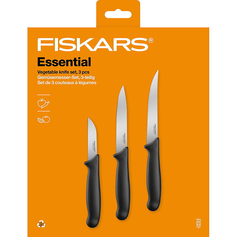 Fiskars Skrellesett 3 deler Fiskars Essential