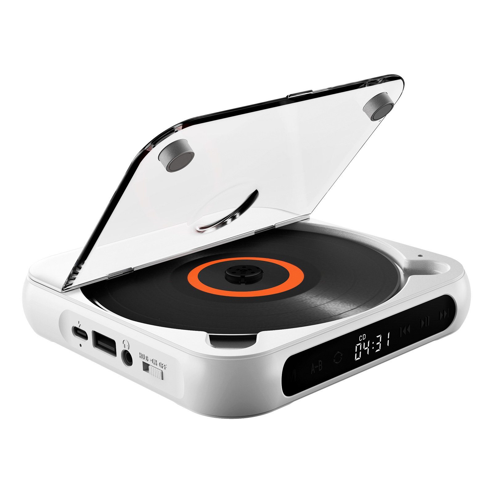 ZAO Leichter Tragbarer CD-Player und Repeater für Englisch-Hörbücher CD-Player