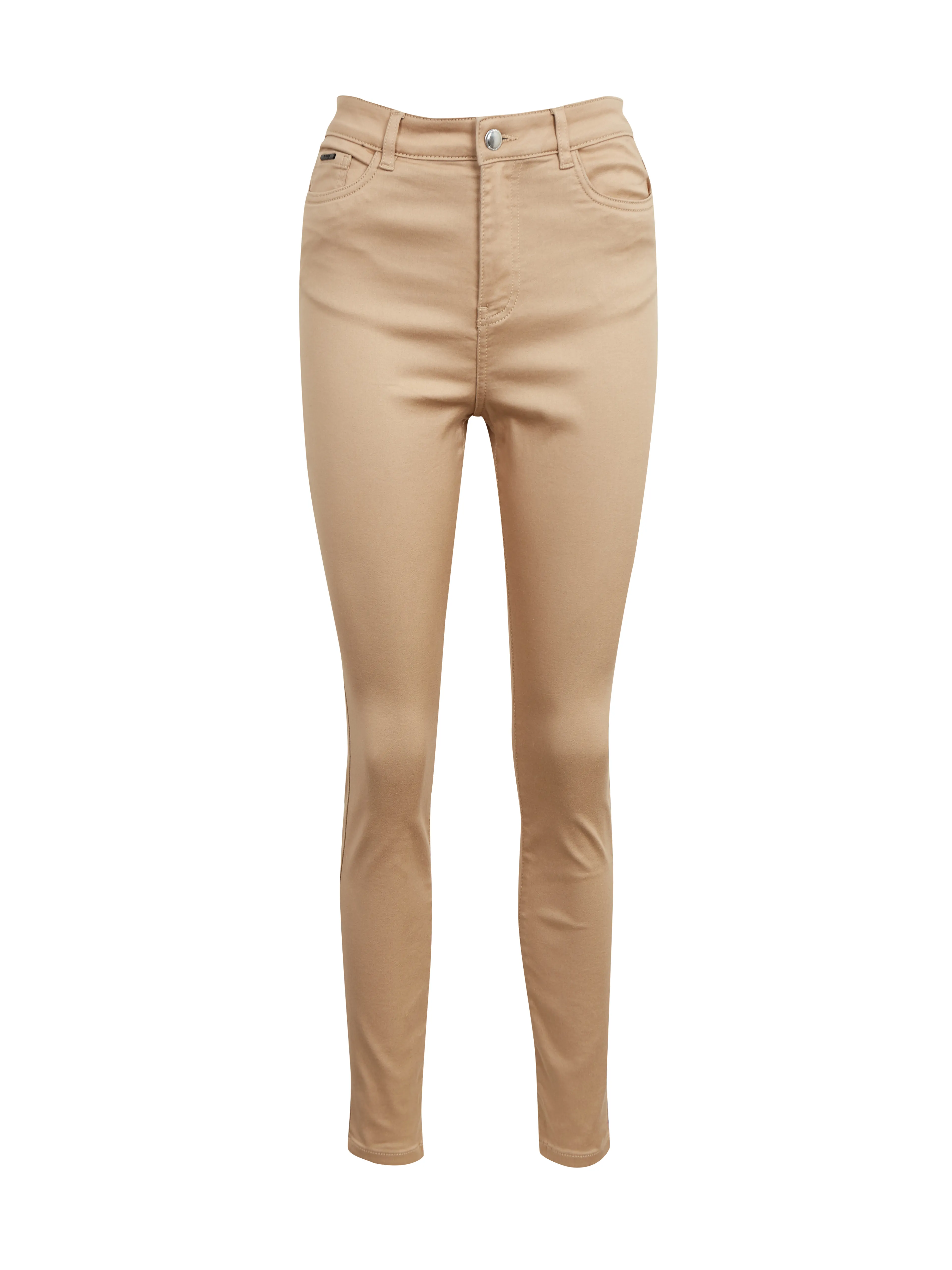 Beigefarbene Skinny Fit Damen Hose ORSAY Paul
