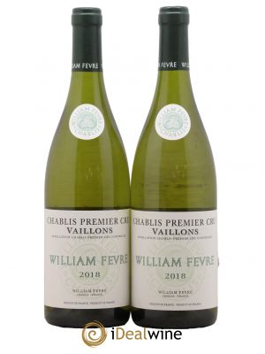 Chablis 1er Cru Vaillons William Fèvre (Domaine)  2018 - Lot de 2 Bouteilles