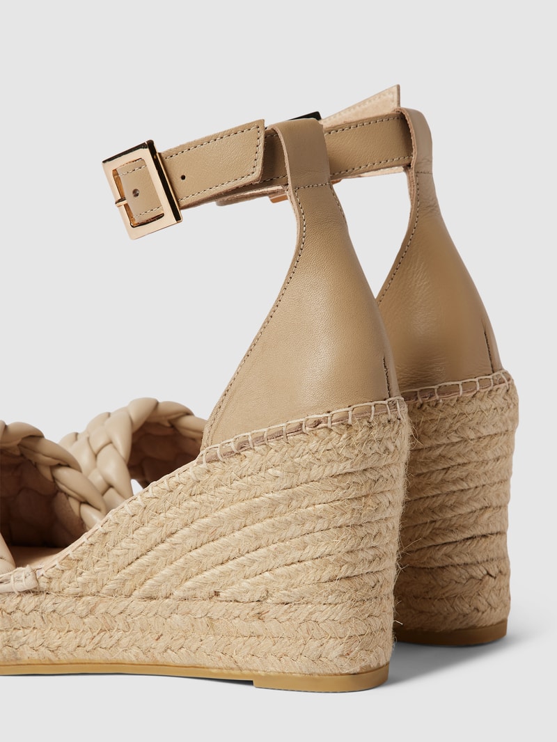 Wedges mit Dornschließe Modell 'SAINT TROPEZ' in beige
