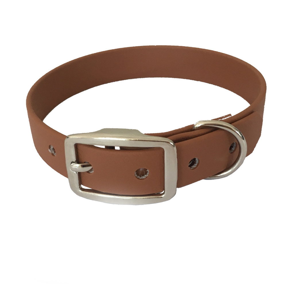 bio-leine Hundehalsbänder bio-leine 21-30cm HU Biothane Halsband braun/ caramell 40 cm, 50 cm