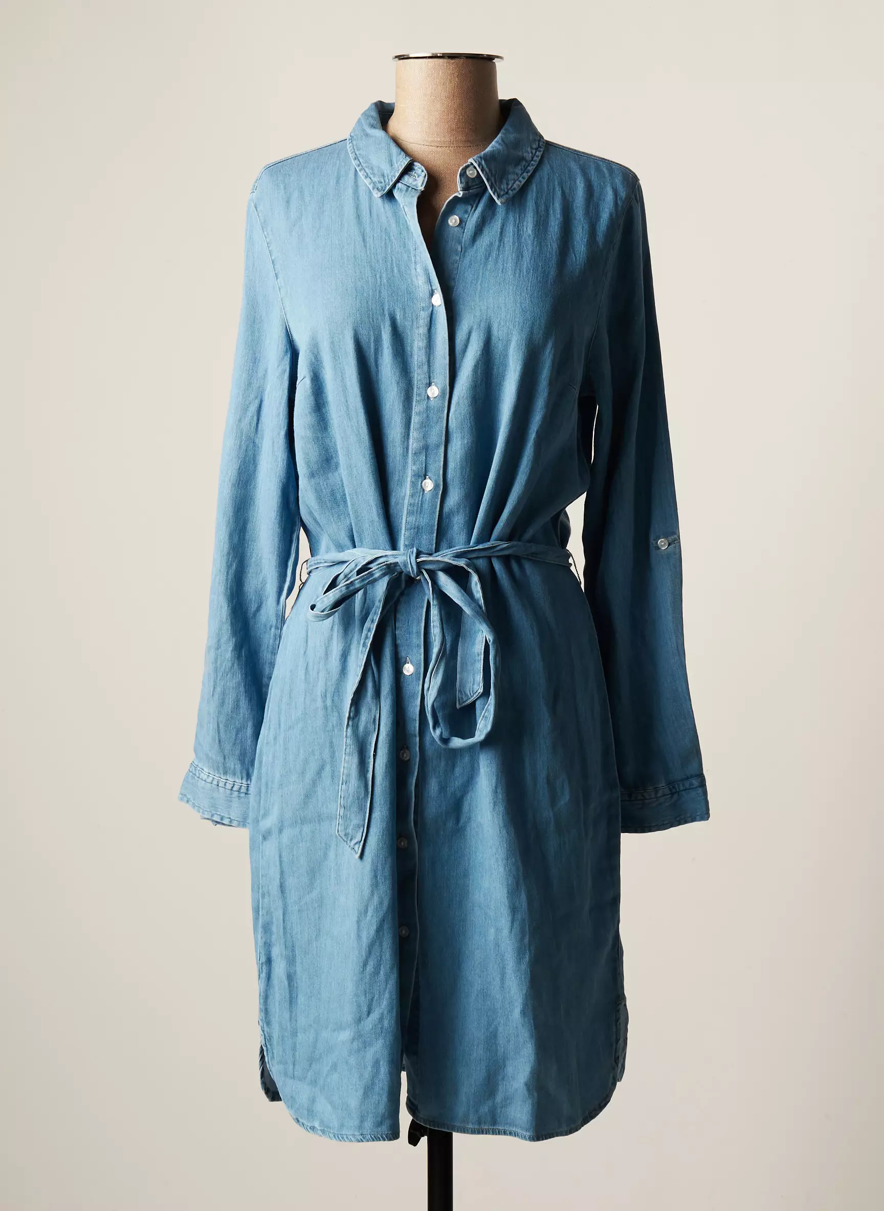 Vila Robes Mi Longues Femme couleur bleu