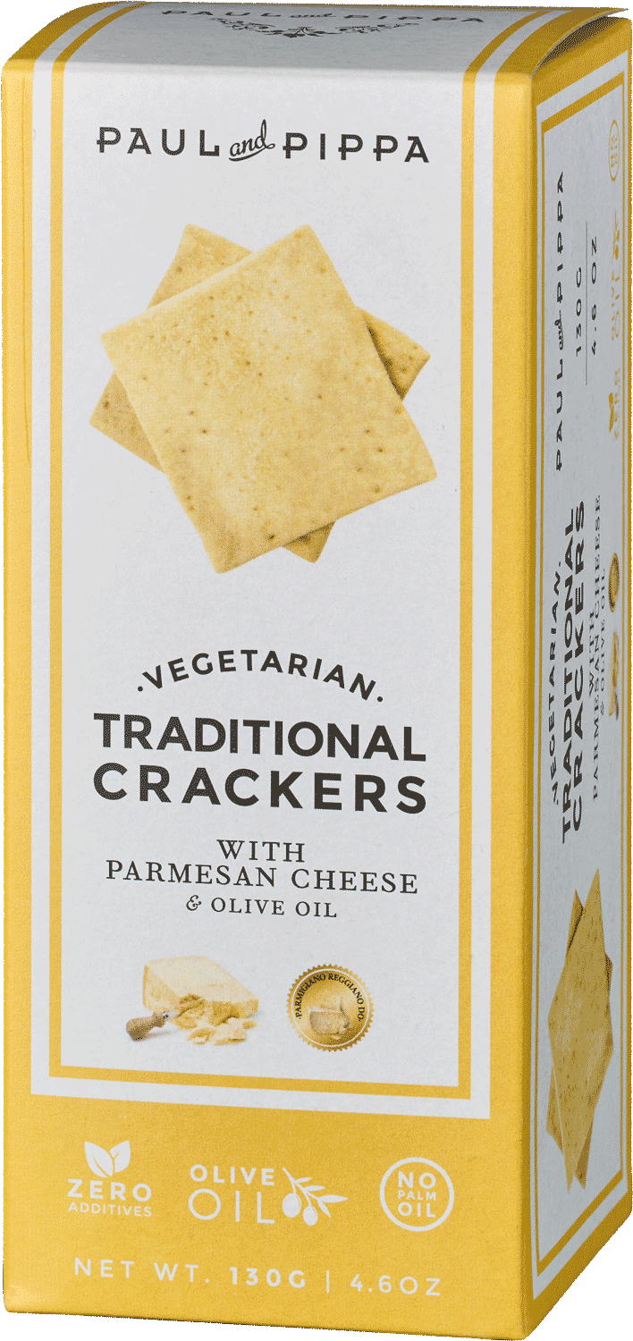 Eigenproduktion Traditional Crackers mit Parmesan