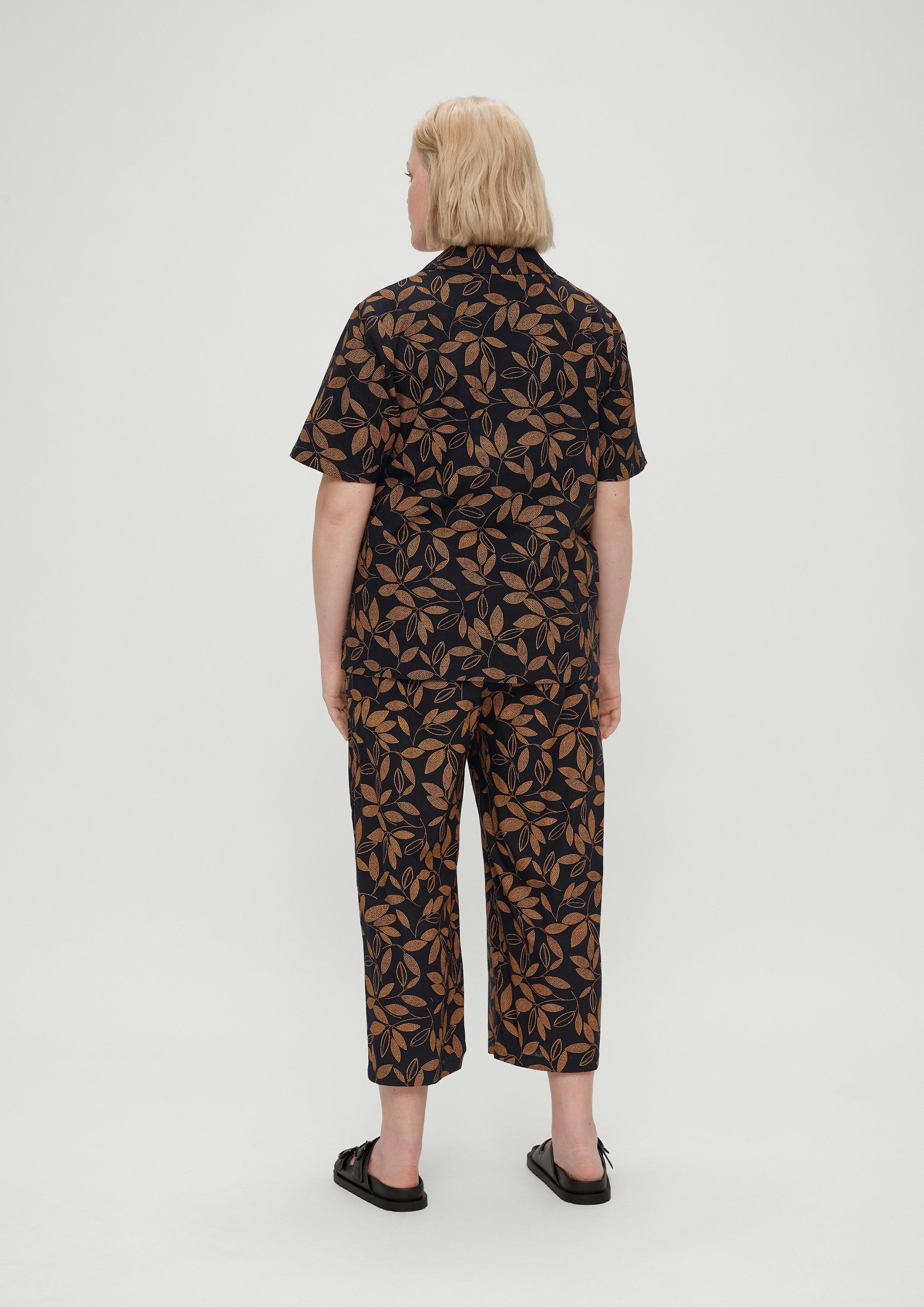 Baumwollbluse mit Reverskragen  2131357-99A4
