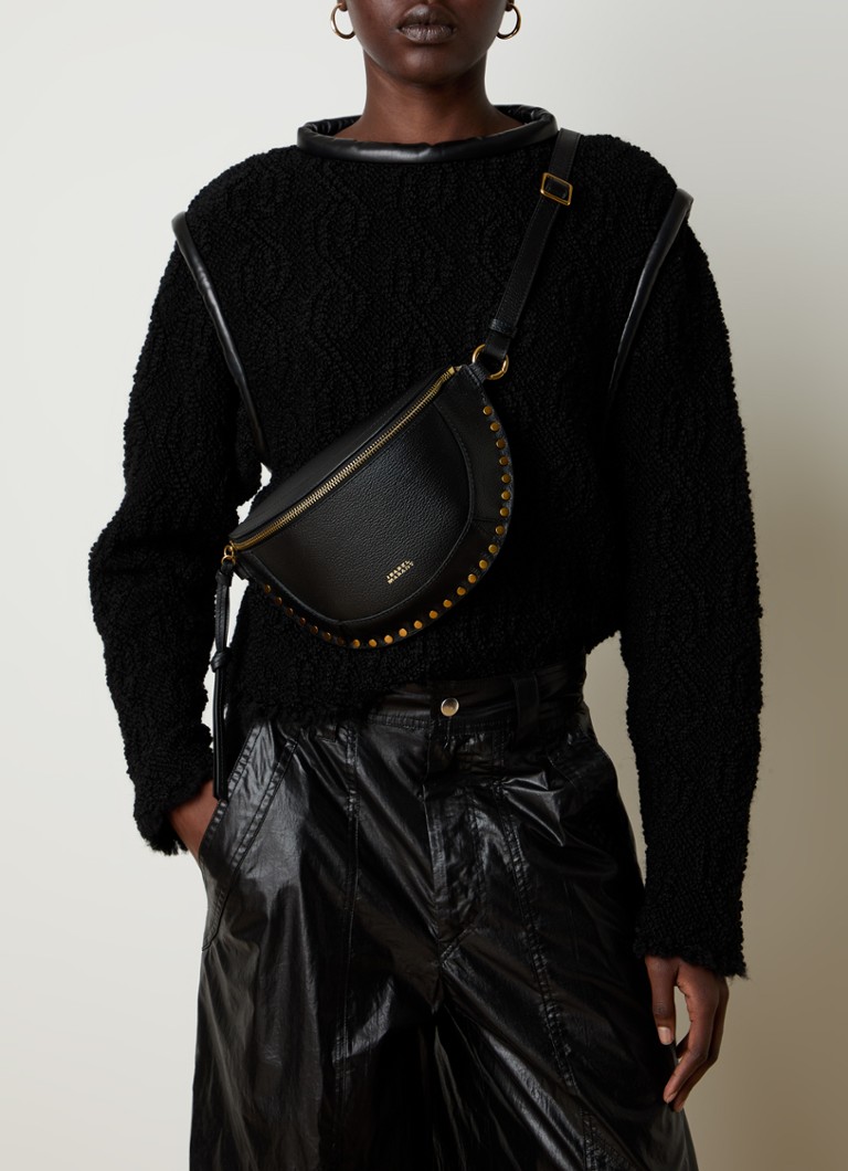 Isabel Marant Skano leather waist bag with studs