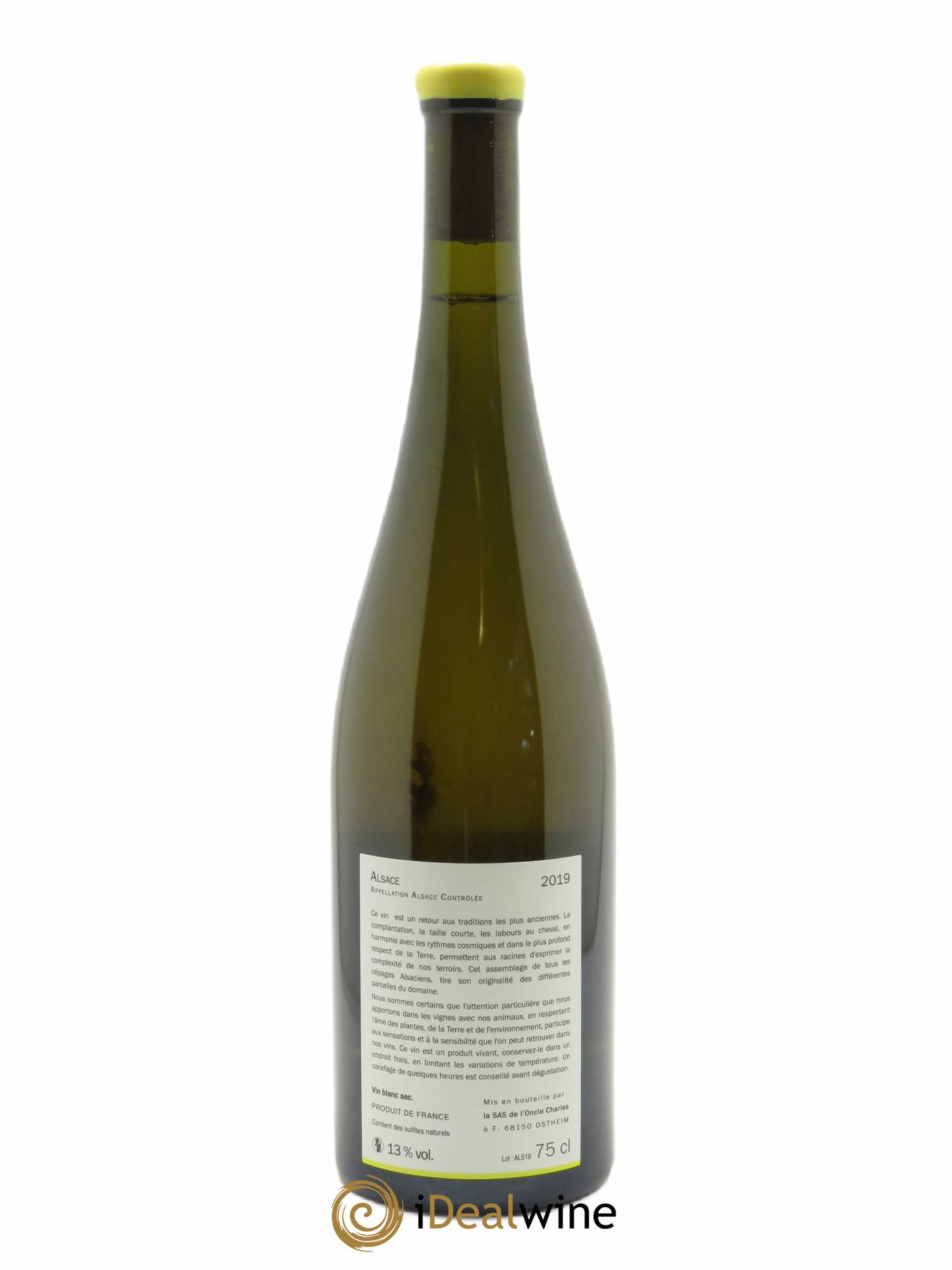 Alsace Assemblage dix cépages La Grange de l'Oncle Charles  2019 - Lot de 1 Bouteille