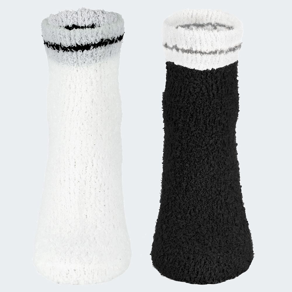 Black Snake Schwarz/Weiß 2-Pack Damen Kuschelsocken