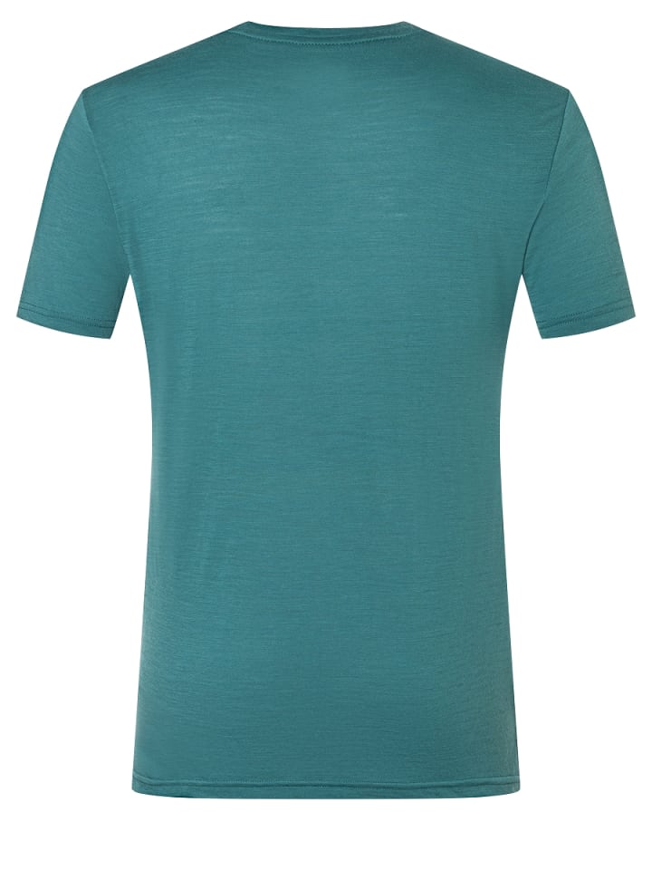 super.natural Merino T-Shirt M PRAY FOR SNOW TEE in petrol günstig kaufen S